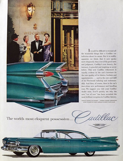 1959 Cadillac Sedan de Ville broşürleri