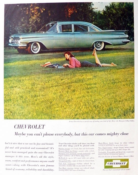 1959 Chevy Biscayne broşür