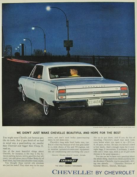 1964 Chevy Chevelle Malibu Sport Coupe broşür