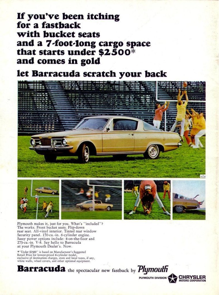 1964 Plymouth Barracuda broşürleri