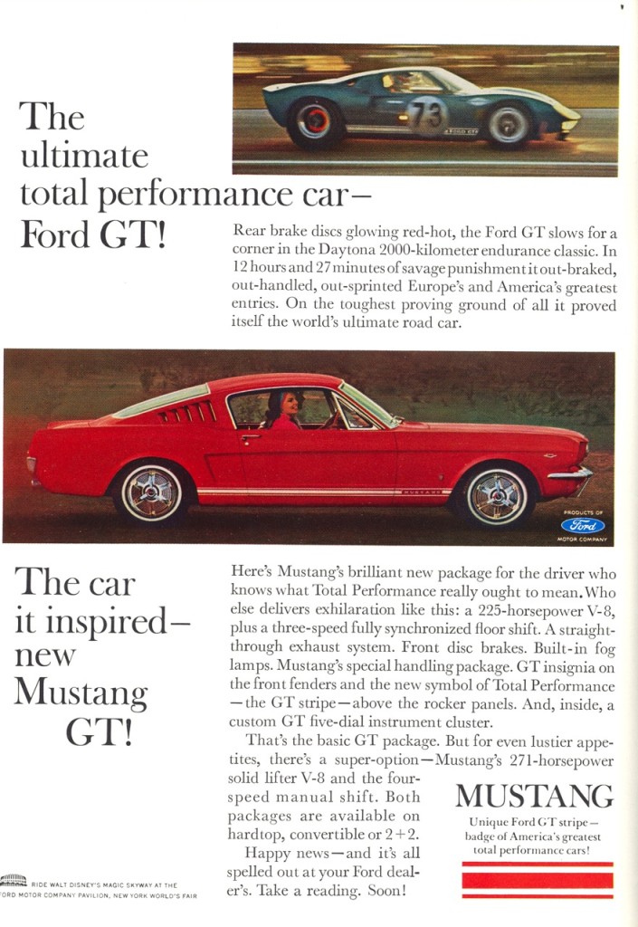 1965 Ford Mustang broşürleri 1