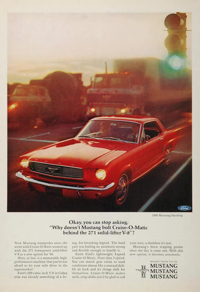 1966 Ford Mustang broşürleri 1