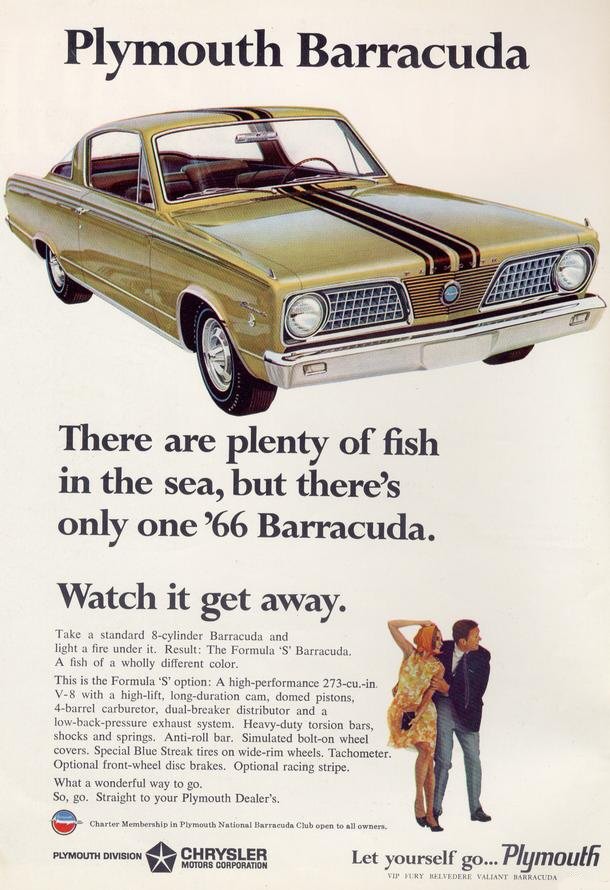 1966 Plymouth Barracuda broşürü