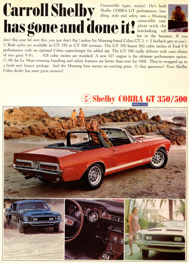 1966 Shelby Mustang broşürleri