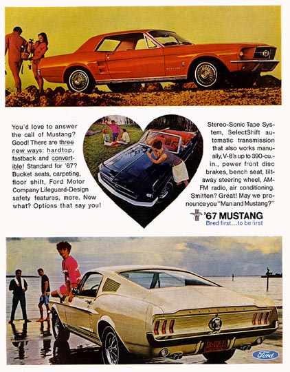 1967 Ford Mustang broşürleri 2