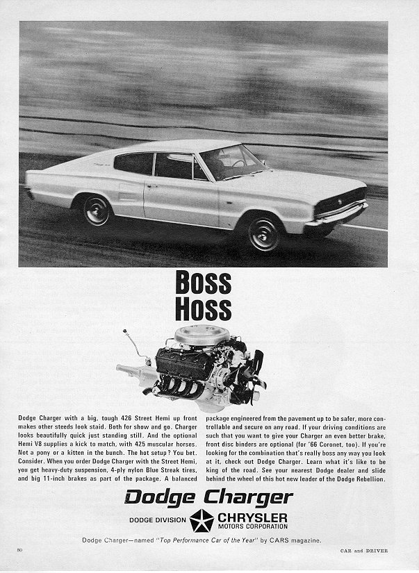 1966 Dodge Charger brosurleri 1