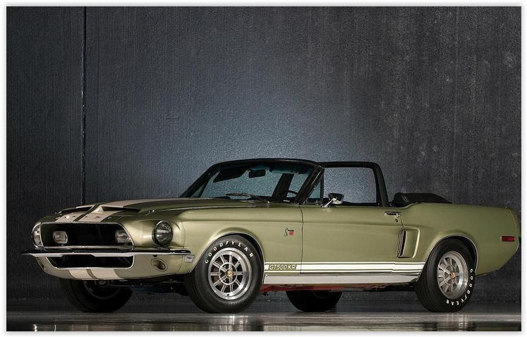 1968 Ford Mustang Shelby GT500 KR Convertible a1