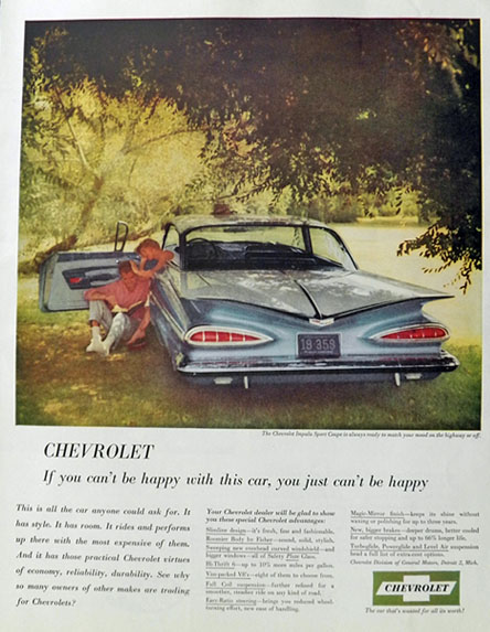 1959 Chevy Impala Sport Coupe brosur