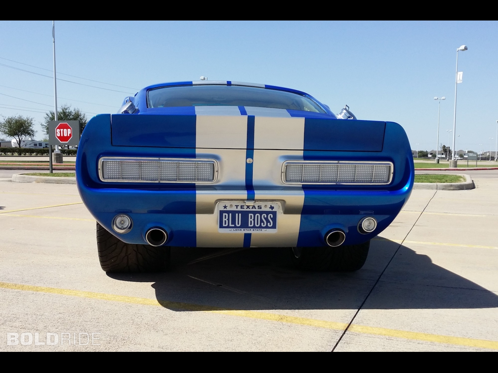 1967 ford mustang blue boss custom 3