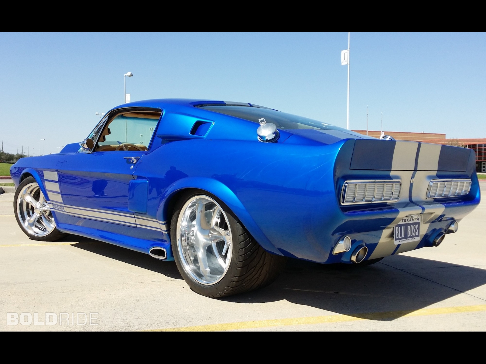 1967 ford mustang blue boss custom 4